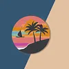 9pcs DIY Wooden Coasters Paint by Numbers Acrylic Painting