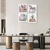 (US Local)4pack Xmas Animal-Special Shaped Diamond Painting Kit(30x30cm)