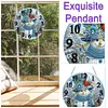 (US Local) DIY Xmas Diamond Painting Ornament with Clock Function Creative Craft