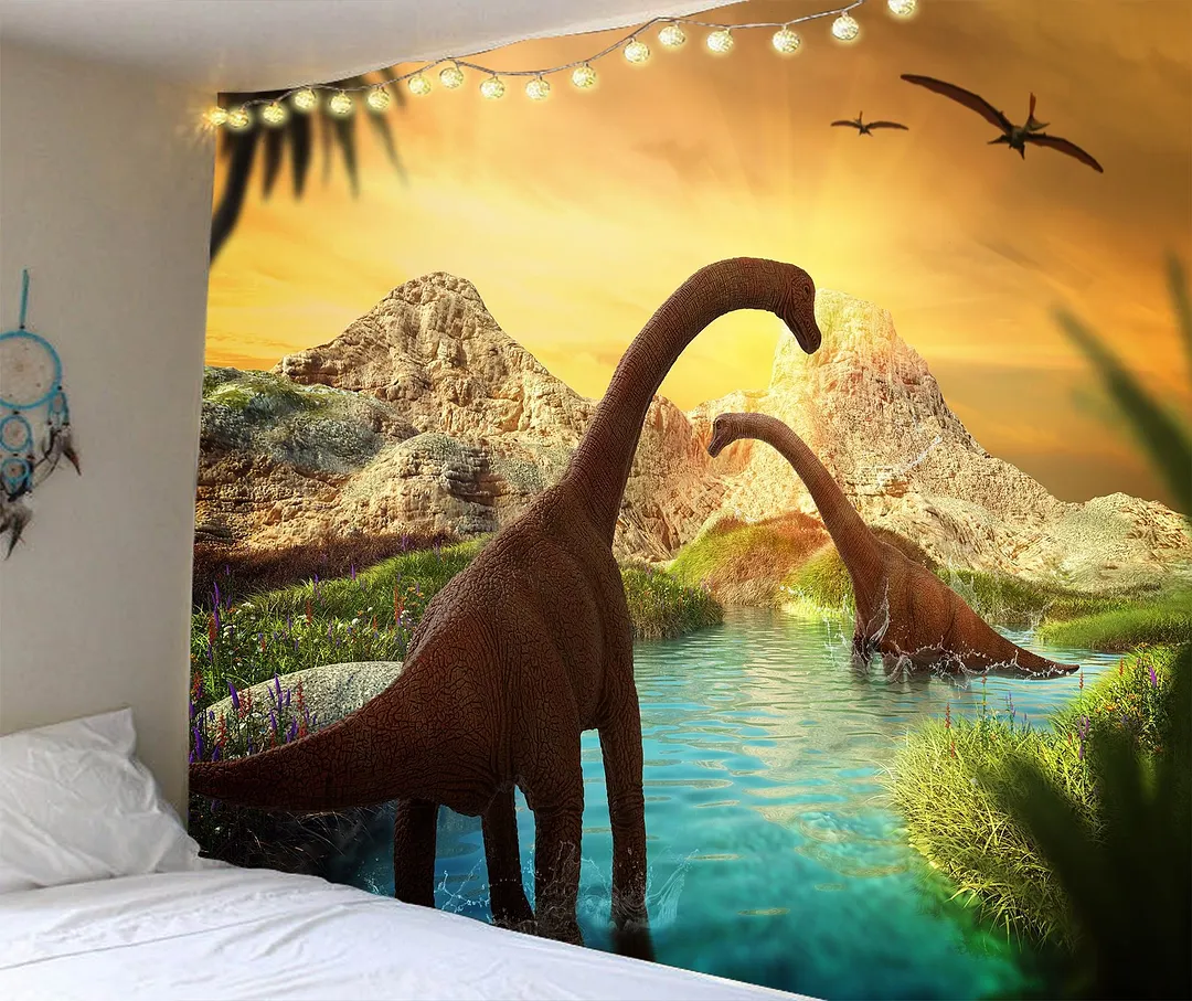 India Manada Wall Hanging Tapestry 3D Printed Animal Natural Sofa Backgound Wall Tapestries Bohemian Wolf Tiger Lion House Decor