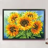 Cross Stitch Full Embroidery Beads Printed 11CT Sunflower(65x50cm)