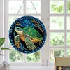 >SALE<Stained Glass Animal Diamond Drawing Hanging Ornament Turtle Window