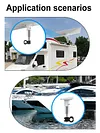 For StarLink Gen RV Ladder Mount Roof Rack Bracket Chain Satellite Roof Adapter