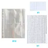 Diamond Painting Storage Book Clear Loose Leaf Self Sealing Plastic Bags