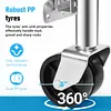 2000 Lbs Trailer Jack with Dual Wheel 10 Inch Lift Heavy Duty Swivel Boat Jack