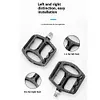 Double DU Bicycle Pedal Waterproof Alloy Pedal Anti-Slip Widened Nail Pedal