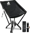 Folding Outdoor Chair & Portable Bag, Camping Chair Equipment for Hiking Backpacking Sport Soccer Beach, Sturdy Camp Chair Made from Aircraft Aluminium Premium Nylon, Supports 400 Lbs