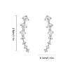 Clous d'oreilles diamant sept &eacute;toiles