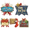 Double Sided Effect Acrylic Christmas Diamond Art Painting Hanging Ornament Kit