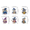 6Pcs DIY Diamond Painting Owl Keychain