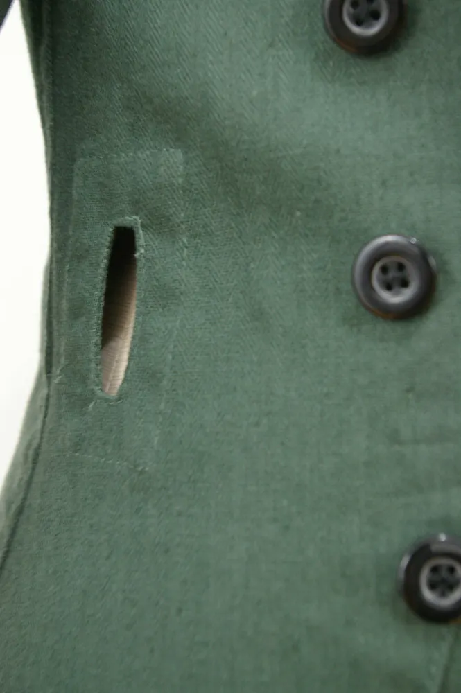   Wehrmacht German Panzer Summer HBT Reed Green Wrap Jacket Type II German-Uniform