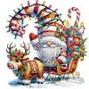 (US Local)6pack Xmas Gnome-Special Shaped Diamond Painting Kit(30x30cm)