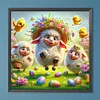 Diamond Painting -DIY Round Drill Easter Chicken(40x40cm)