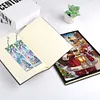 (US Local)Santa Claus A5 Size Diamond Painting Notebook Set with 4Pcs Bookmark Gift