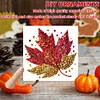 6PCS Diamond Painting Autumn Pattern Greeting Cards Congratulations Cards