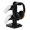 RGB Game Controller Holder Gaming Headphones Stand for Switch PS Xbox Gamepad