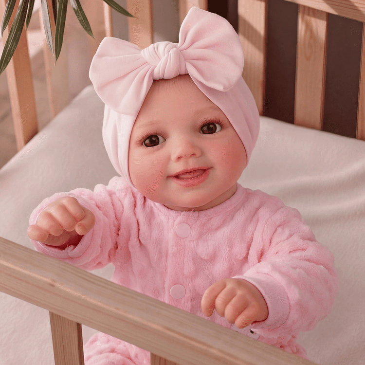 Upgraded Babeside Sunny 17&rdquo; Reborn Baby Girl &ndash; Smiling Face & Movable Eyes