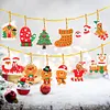 12Pcs Acrylic Christmas Hanging Diamond Painting Art Kits for Christmas Tree
