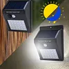 LED Solar Motion Sensor Wall Light Outdoor Waterproof Home Lamps