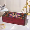 DIY Diamond Art Wooden Storage Box with Lid for Jewelry & Crafts Organization Kit