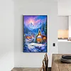 >SALE<5D DIY Full Round Drill Diamond Painting Christmas Night Home Decor 40x60cm