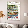 (Counted/Stamped)Rich Pastoral Seasons-14CT Cross Stitch 38*58cm/14.96*22.83in