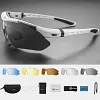 Cycling glasses polarized color changing myopia men and women outdoor anti-wind and sand cycling running sports glasses