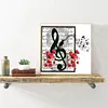 Music Notes-Full Round Diamond Painting 35*35cm