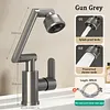 Robotic Arm Universal Faucet Stainless Steel Rotating Nozzle - Four Modes, Sink Bathroom Hot And Cold Water Household Faucet