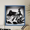 (Multi-Style) Beach Dress Girl-11CT Stamped Cross Stitch 40*40cm/15.75*15.75in