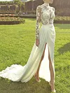 Crochet Carving Long Sleeves Maxi Dresses