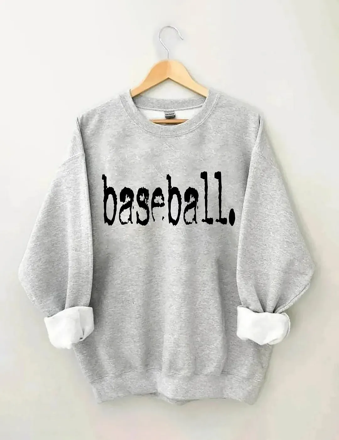 Baseball Typography Design Sweatshirt