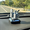 New solar car-mounted car ornaments creative automatic rotating model