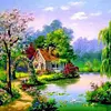 Village View - Full Round Diamond Painting