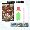 (US Local)50-Page A5 Snowman Diamond Painting Notebook for Adult Holiday Birthday Gift
