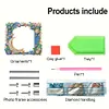 Special Shape Flower Moon Diamond Painting Picture Photo Frame for Home Office