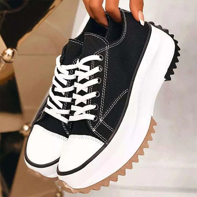 Yyvonne 2022 Women Platform Canvas Sneakers Lace-Up High Top Female Casual Shoes Fashion Zebra Pattern Lace Up Lady Sports Boots