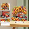 >SALE<Acrylic 2D Flat Pumpkin Truck DIY Table Top Diamond Painting Ornament Kits