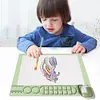 Multi-Functional easy-to-clean art Silicone painting pad  [Green + Scrub cup + 10 Green brushes]