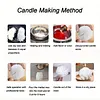 Silicone Flower Cylinder Mould DIY Blossom Candle Mould Heat Protection 3D Flower Candle Moulds  Management for Valentine s Day Wedding Birthday Gift