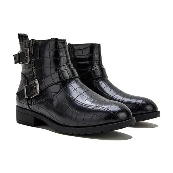 Women's Side Zipper Wide Fit Boots
