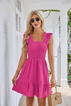 Casual Sleeveless Square Neck Dress