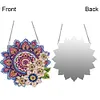 (US Local)Mandala Acrylic Special Shape Diamond Painting Mirror for Home Office Decor