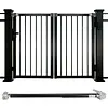 [US Local Warehouse] 6Pcs TB200B Hydraulic Gate Closer 60 to 140 Pounds in Weight Closing Automatic Door Closers 40 to 64 Inches in Width Gate Limit Hydraulic Buffer for Home Yard/Fences/Gardens
