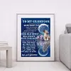 【Limited Stock Sale】To My Grandson Never Forget I Love You Quotes - Special Shaped Diamond Painting 30*40cm