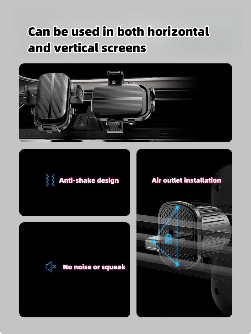 Car air outlet mobile phone navigation holder
