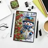 (US Local)50-Page A5 Snowman Diamond Painting Notebook for Adult Holiday Birthday Gift