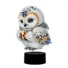 Cute Owl DIY Diamonds Painting Table Lamp 5D DIY Diamond Painting Night Light