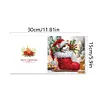 6Pcs Diamond Painting Stocking Animals Greeting Cards Christmas Cards