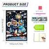 (US Local)50-Page A5 Hamster Diamond Painting Notebook for Adult Holiday Birthday Gift